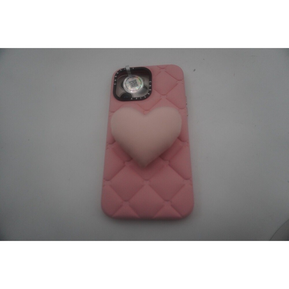 CASETiFY IPhone 14 Pro Max The Grippy Case Heartbreaker Pink Heart Plush Grip - Picture 8 of 9
